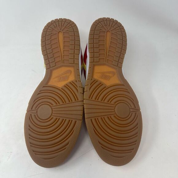 Nike Red White Lace Up Dunk Low Retro USC Low Top Sneakers Shoes Size 12 - Picture 5 of 8